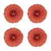 Maria Flor Fruit Plate Hollyhock, Set of 4