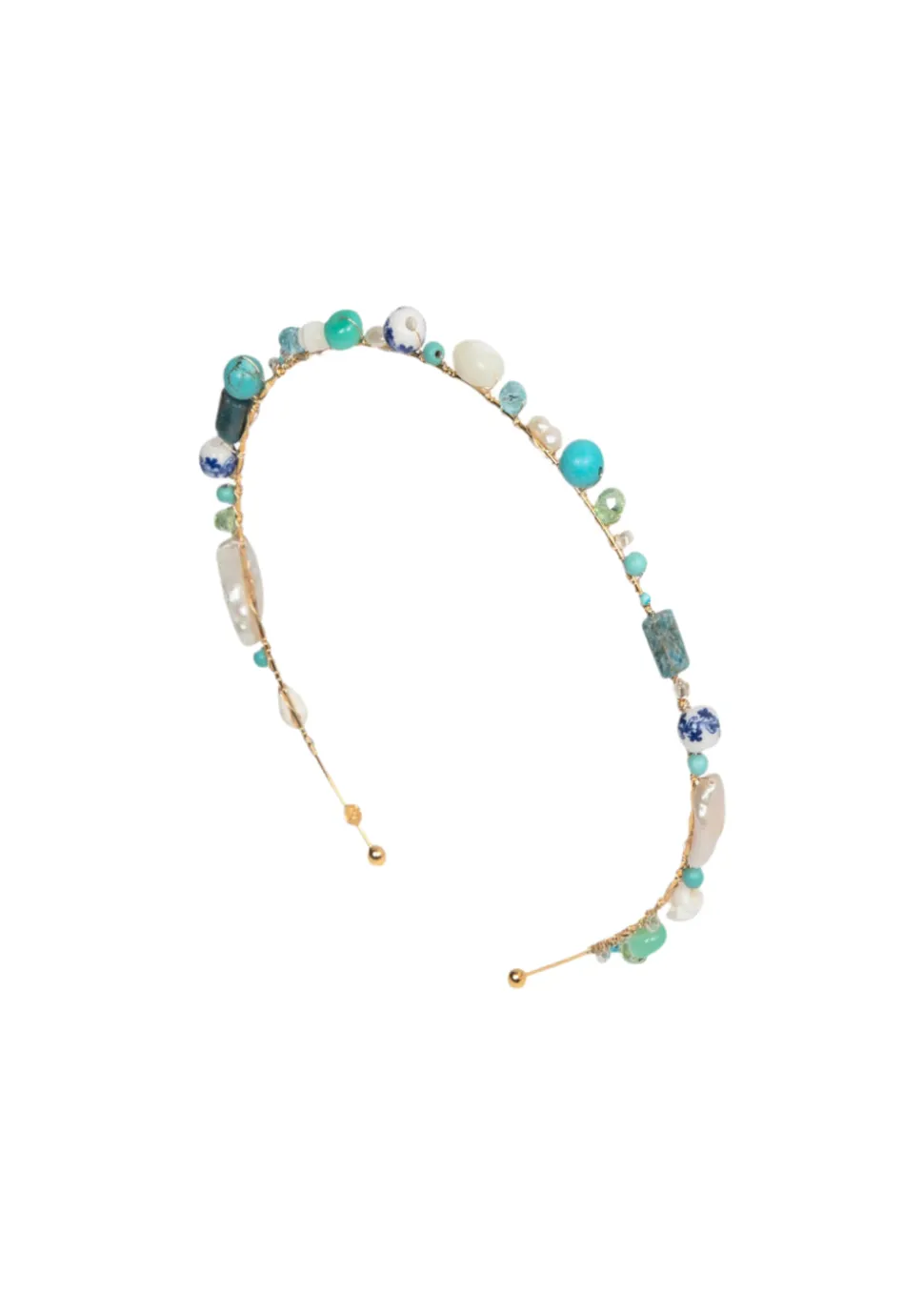 Marietta Headband in Ocean