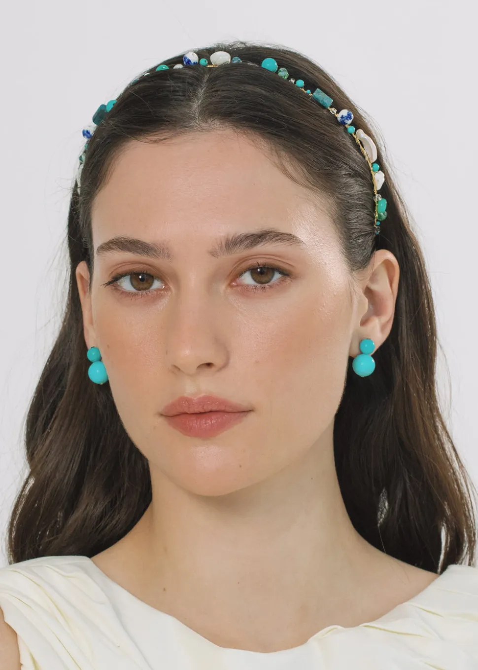 Marietta Headband in Ocean