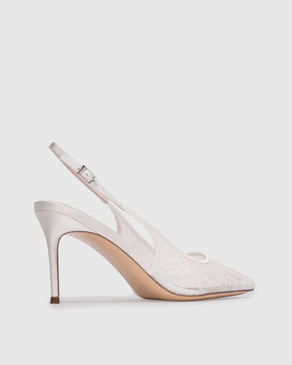 Marina 80 in White Sequin Lace