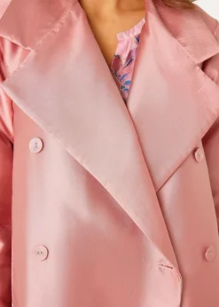 Marisol Coat in Blush Mikado