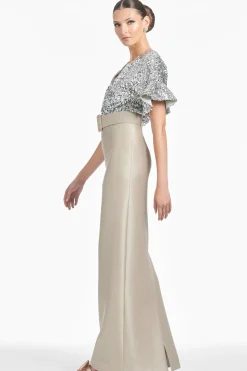 Marlene Gown in Silver/Pewter