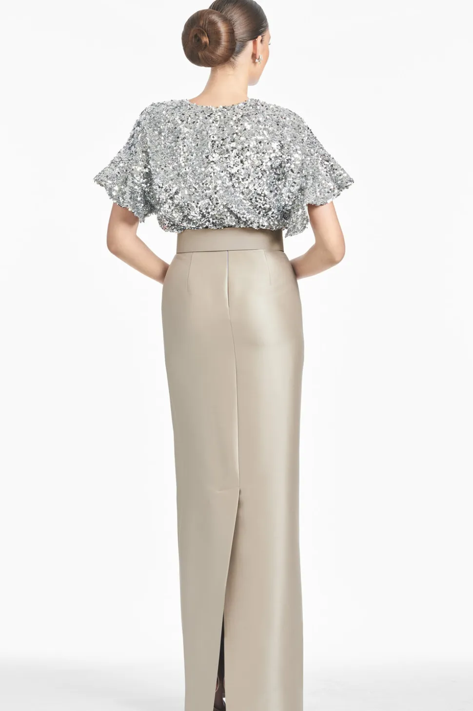 Marlene Gown in Silver/Pewter