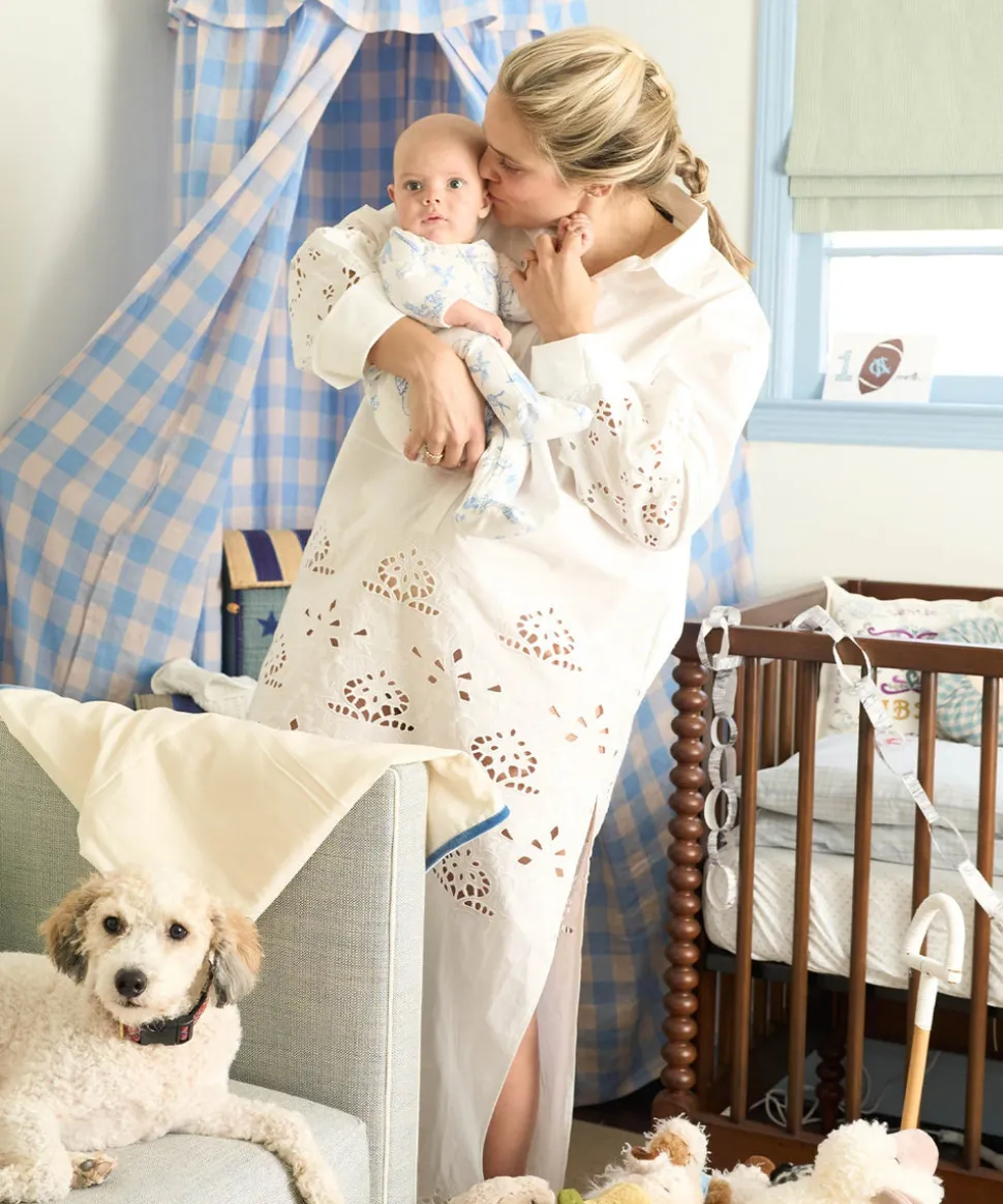 Marley Zip Pajama in Blue Animal Parade