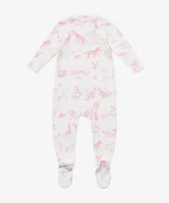 Marley Zip Pajama in Rose Animal Parade