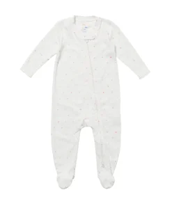Marley Zip Pajama in Rose Hearts