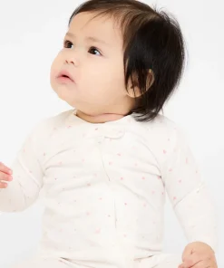 Marley Zip Pajama in Rose Hearts