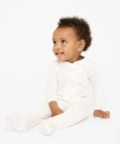 Marley Zip Pajama in Seafoam Hearts