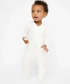 Marley Zip Pajama in Seafoam Hearts