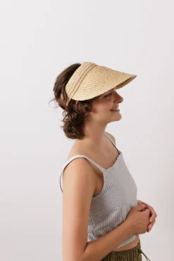 Marquee Visor Hat in Natural
