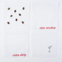 Martini Cocktail Napkins, Set of 4