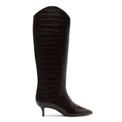 Maryana Lo Wide Boot in Dark Chocolate