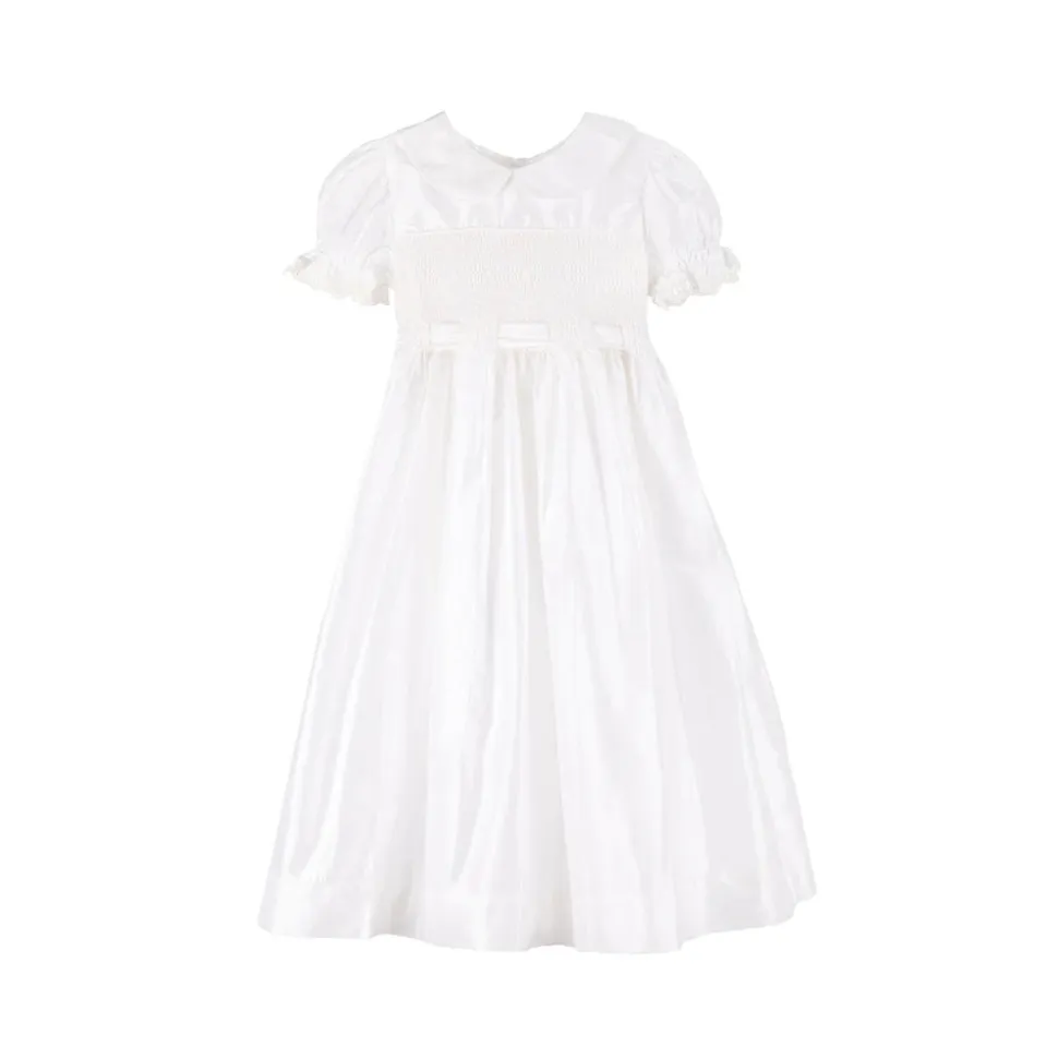MaryBella Smocked Silk Dress