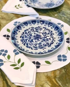Matisse Placemats in Shades of Blue, Set of 2