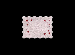 Matouk Schumacher Celine Hearts Mini Pillow