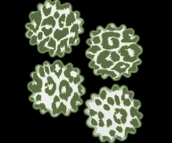 Matouk Schumacher Iconic Leopard Cocktail Napkin, Set of 4
