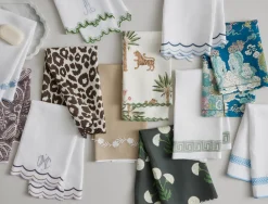 Matouk Schumacher Ophelia Guest Towels, Set of 2
