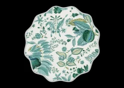 Matouk Schumacher Pomegranate Circle Placemats in Emerald, Set of 4