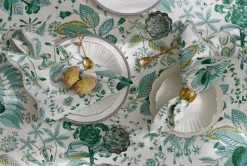 Matouk Schumacher Pomegranate Napkins in Emerald, Set of 4