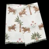 Matouk Schumacher Tiger Palm Guest Towels, Set of 2