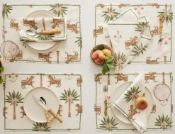 Matouk Schumacher Tiger Palm Placemat, Set of 4