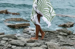Matouk Schumacher Zebra Palm Beach Towel