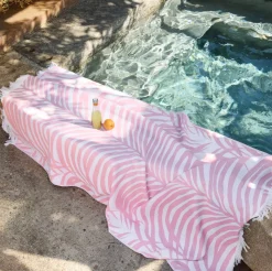 Matouk Schumacher Zebra Palm Beach Towel