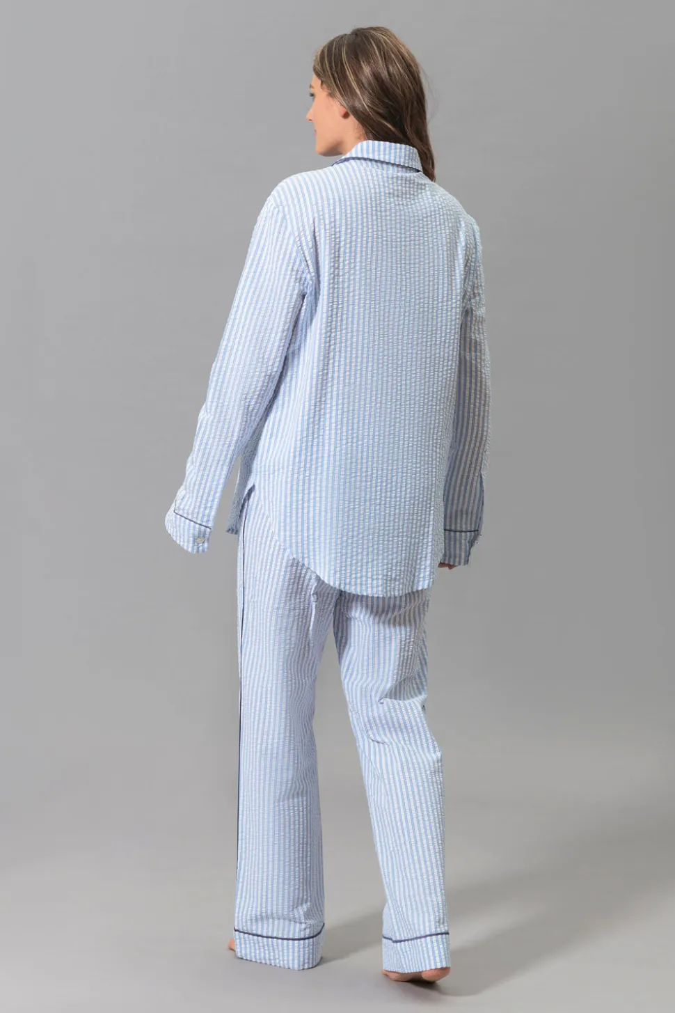 Matteo Pajama Set in Azure