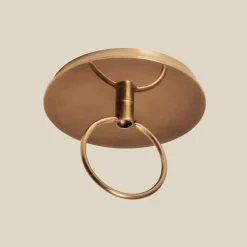 Maude Rattan Scallop Chandelier
