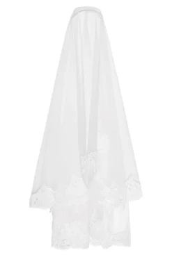 Maureen Circle Veil With Lace Edging