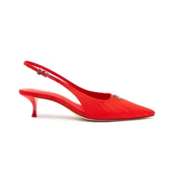 Maxine Pump In Red Fabric