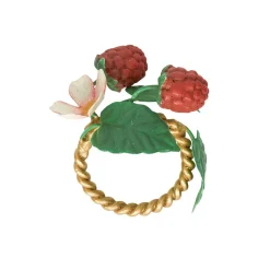 Meadow Walk Floral Napkin Ring Assorted, Set of 4 in Multi