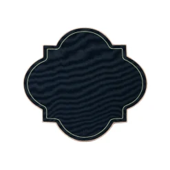 Medallion Placemats in Solid Navy, Set of 2