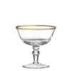 Medici Champagne Goblets Gold Thread, Set of 2