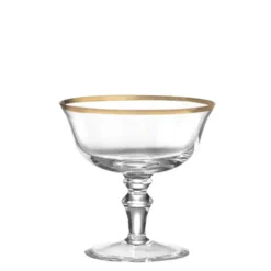Medici Champagne Goblets Gold Thread, Set of 2