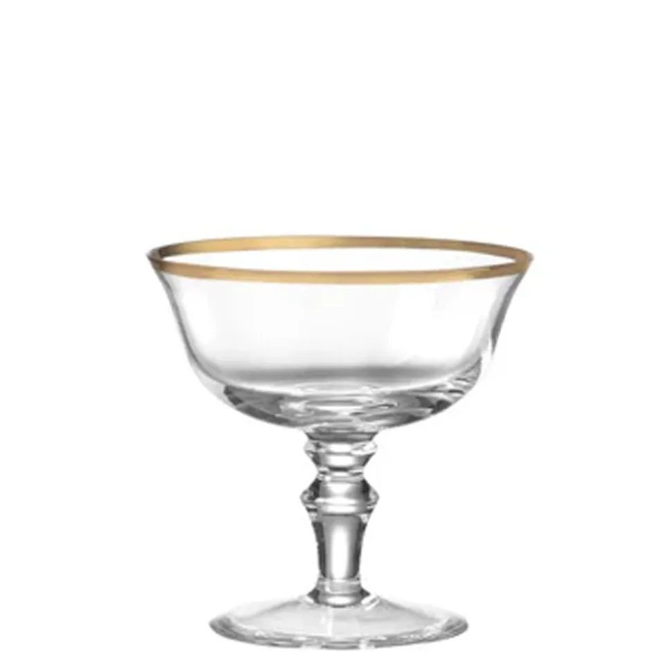 Medici Champagne Goblets Gold Thread, Set of 2