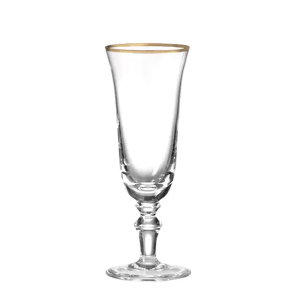 Medici Flute Goblets Gold Thread, Set of 2