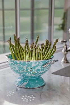 Medium Colander in Sea Glass