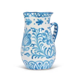 Medium Pitcher With Hand Painted Designs
