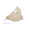 Megaphone Hat in Natural/White