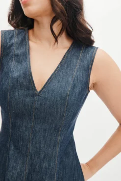 Melissa Dress in Stretch Denim