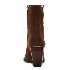 Memphis Suede Bootie in Pecan Brown