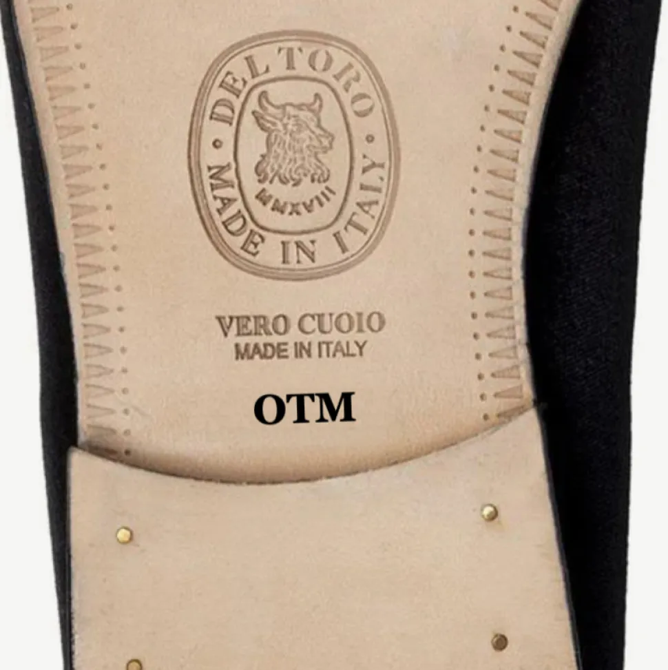 Men's Black Velvet Slipper II
