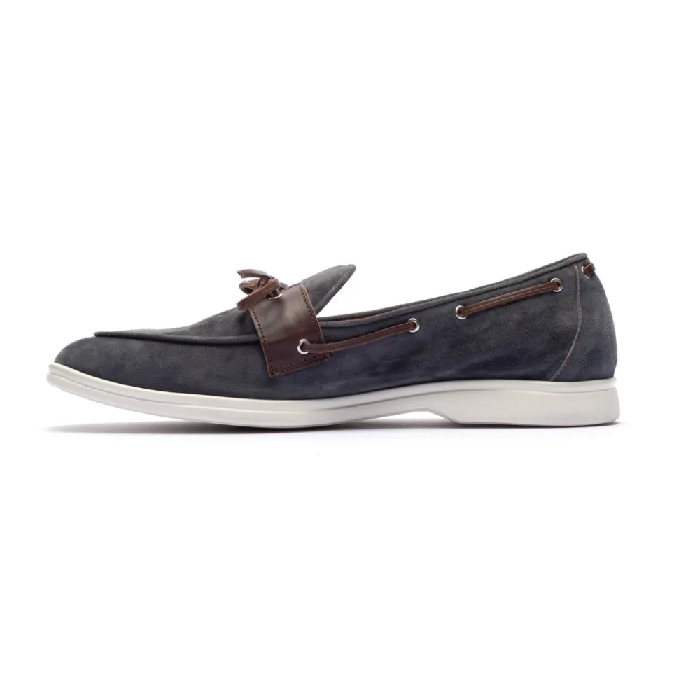 Men's Blue Suede Barca Yacht Loafer