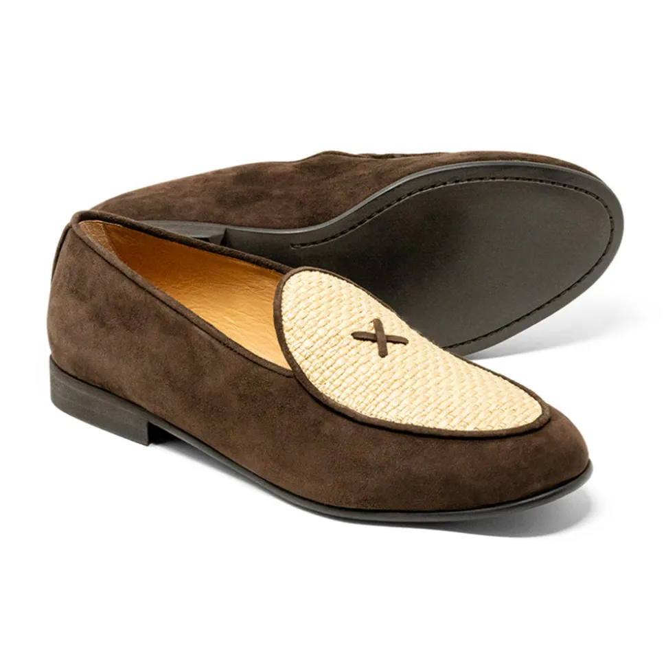 Men's Brown Raffia Milano Loafer