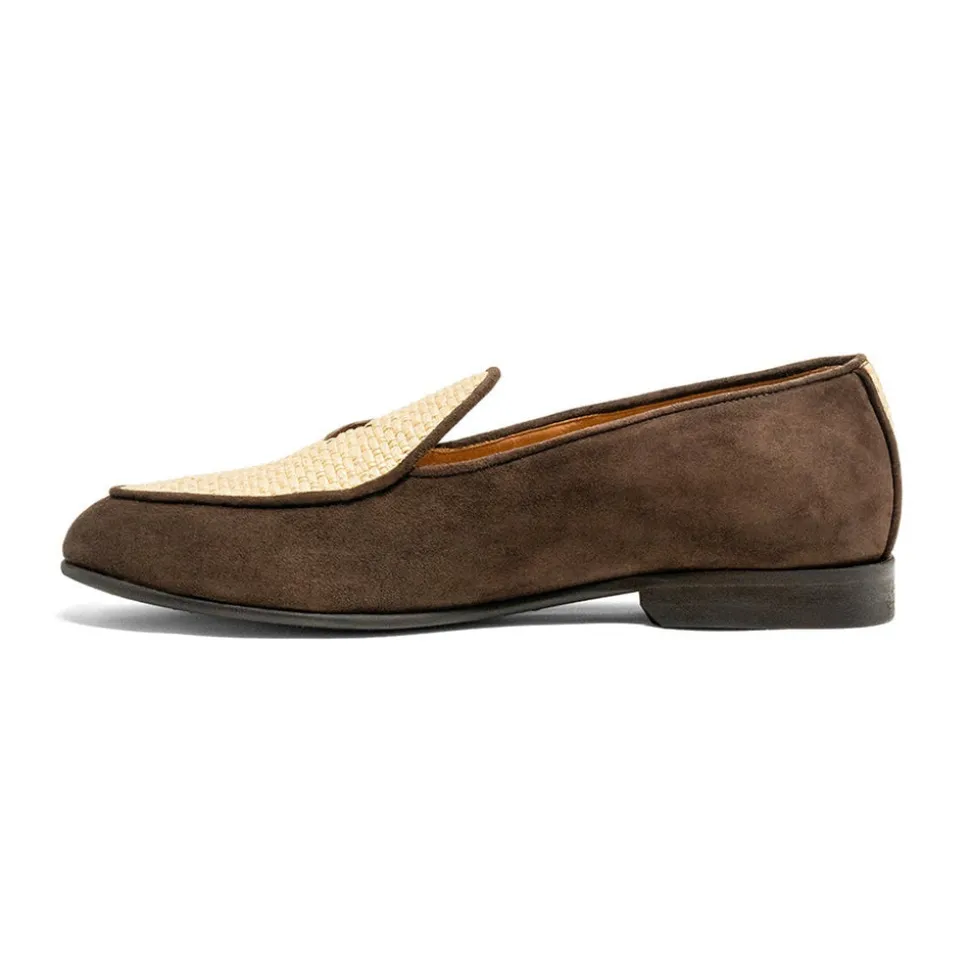 Men's Brown Raffia Milano Loafer