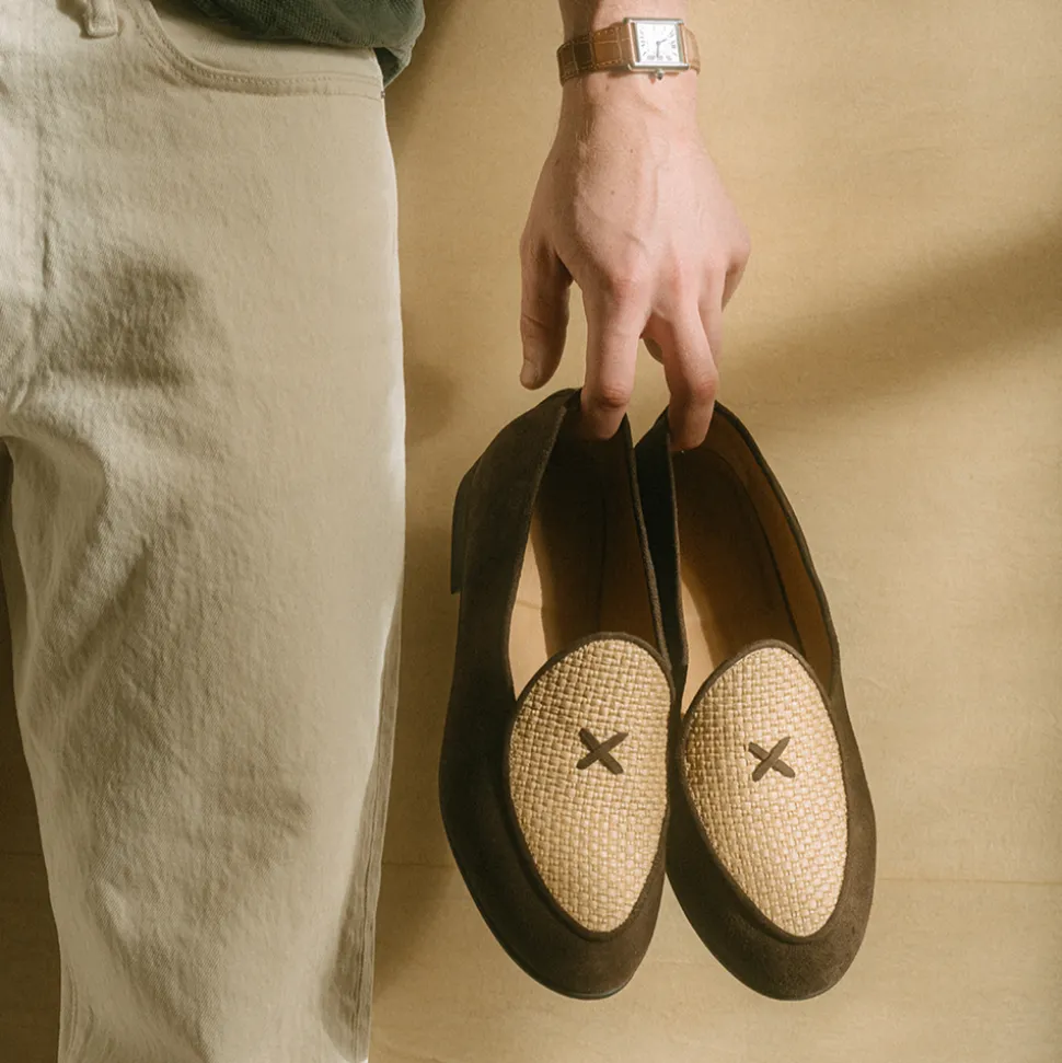 Men's Brown Raffia Milano Loafer