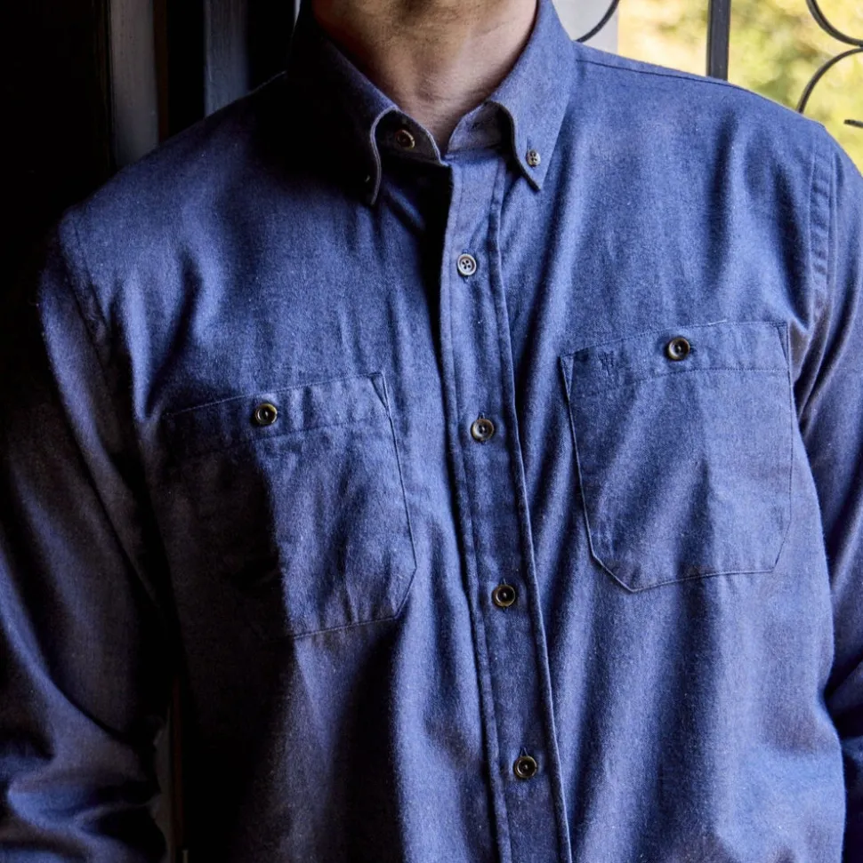Men's Brushed Cotton Twill Shirt