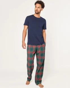 Men’s Brushed Twill Pajama Pants in Kensington Tartan