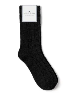 Men’s Cashmere Socks in Black